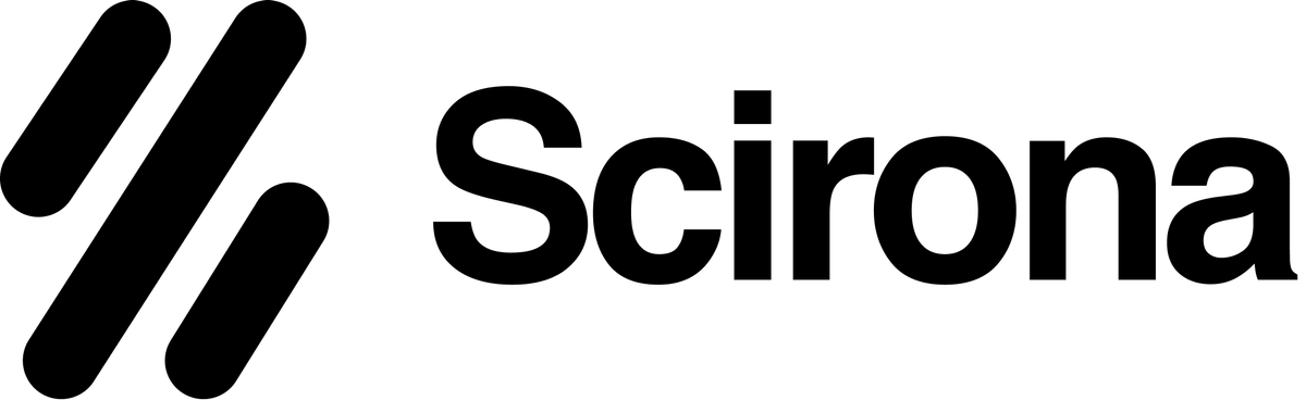 Scirona logo, All black
